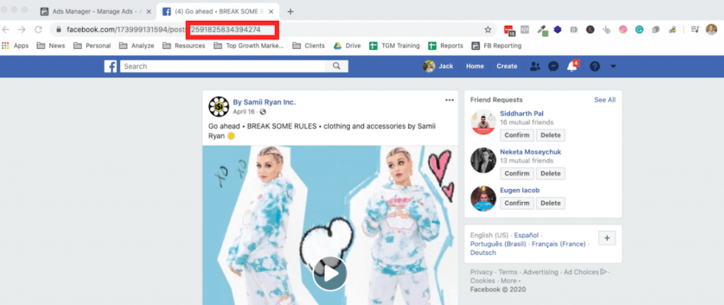 How to use Facebook Dark post step 04