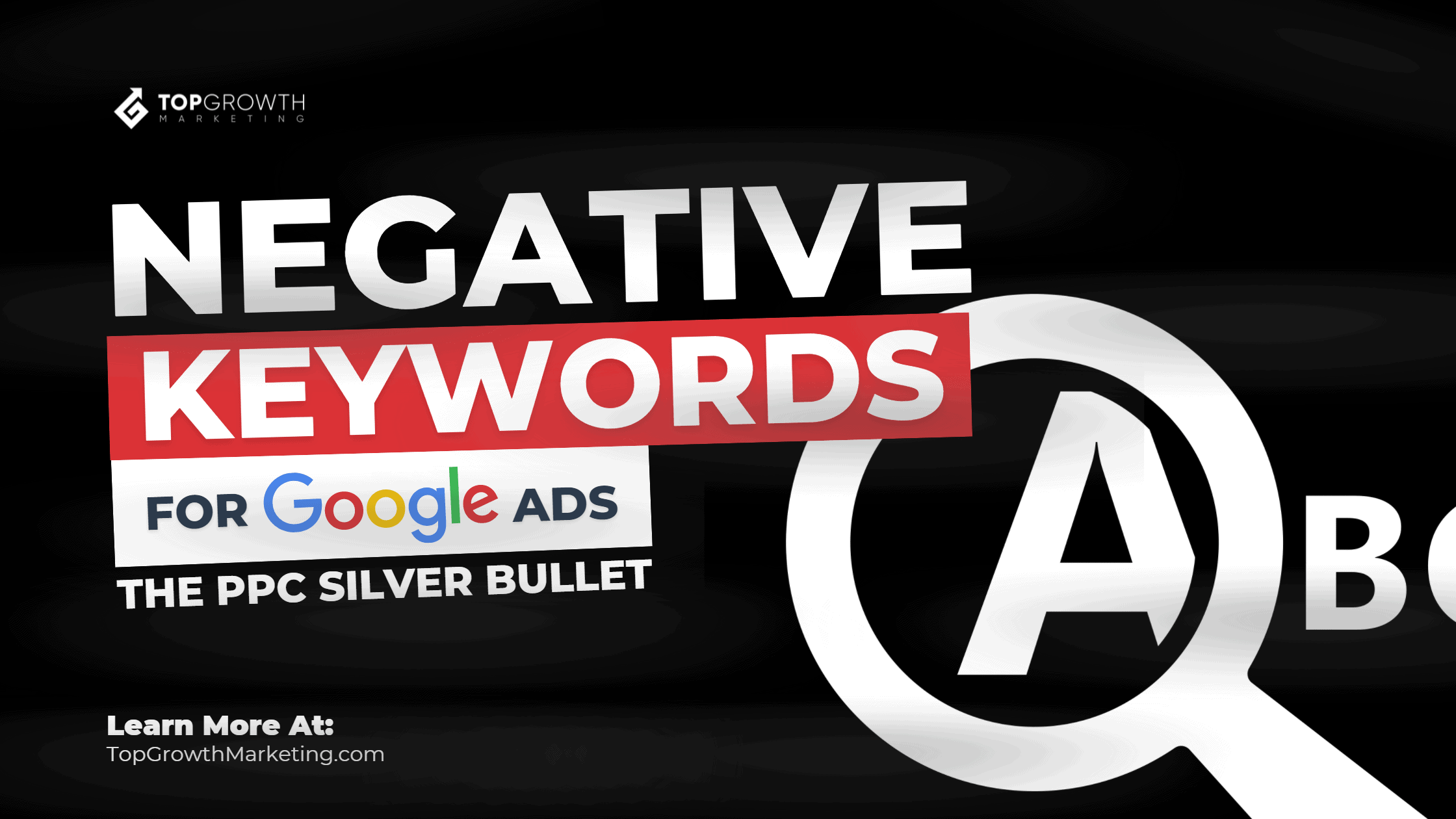 negative keywords for google blog post banner