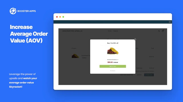 booster discounted upsells shopify