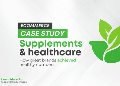 Supplements and healthcare ecommerce case study.