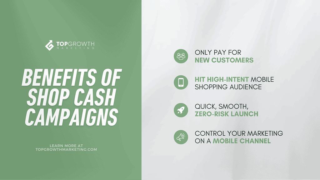 what are the benefits of shop cash campaigns?