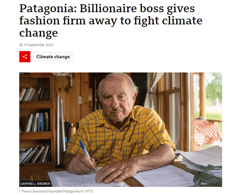 patagonia climate change believe in what you preach