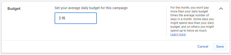 setting your campaign budget smart bidding 