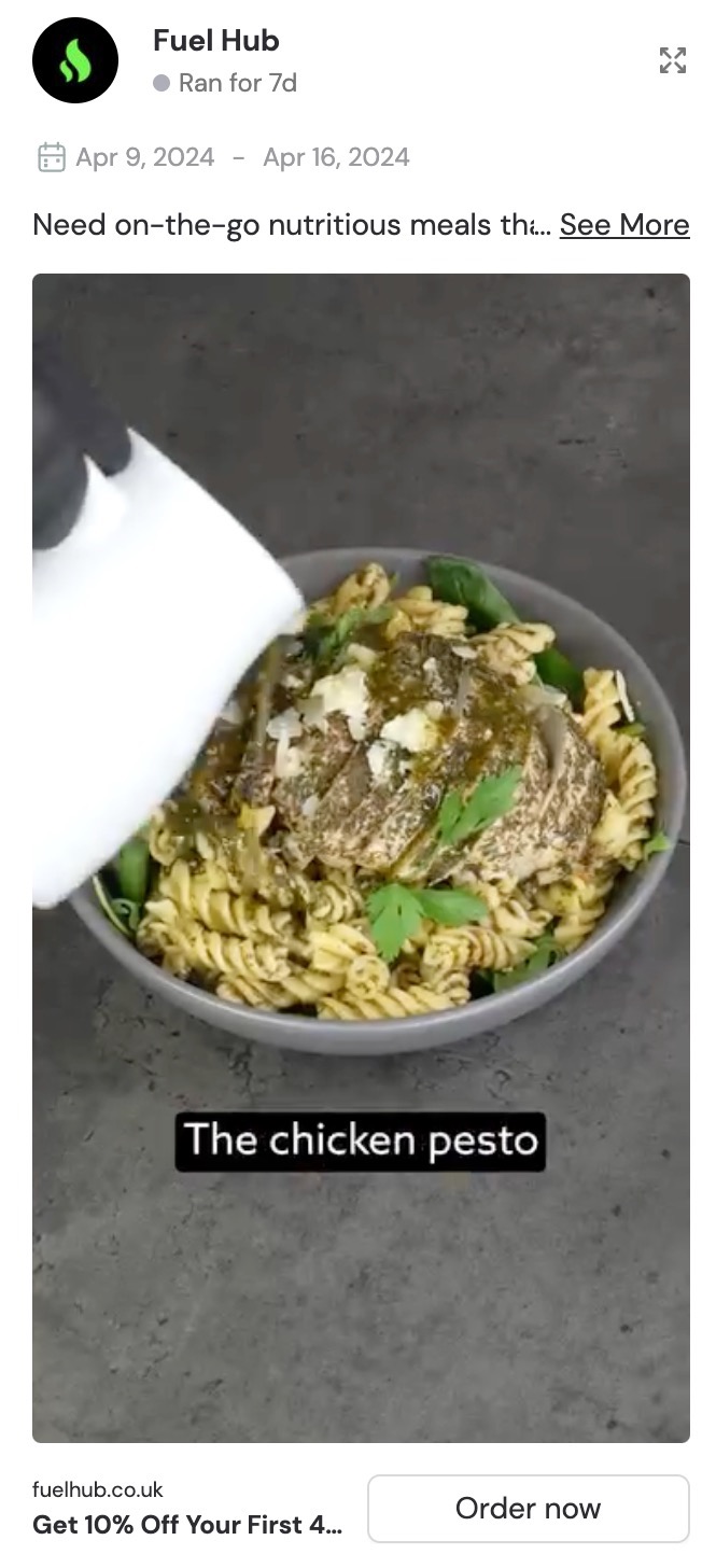 whitelisting ad example food whitelisting ad example food