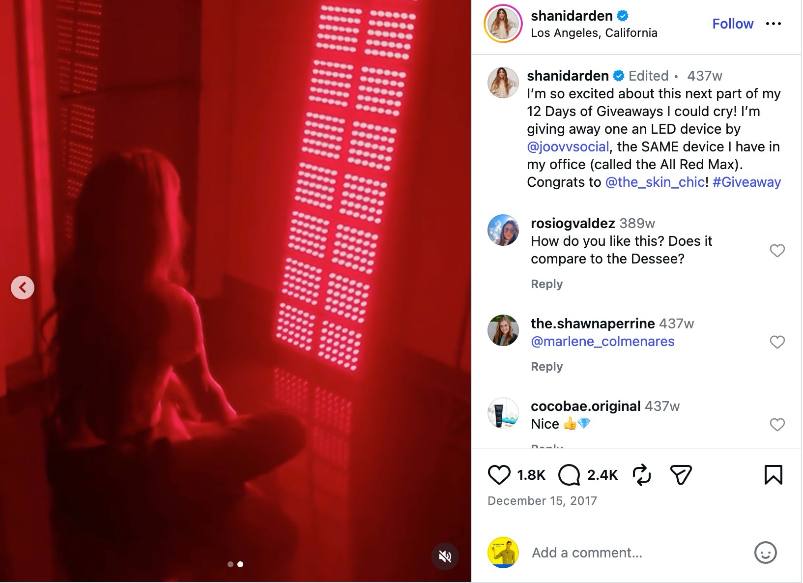influencer ad example