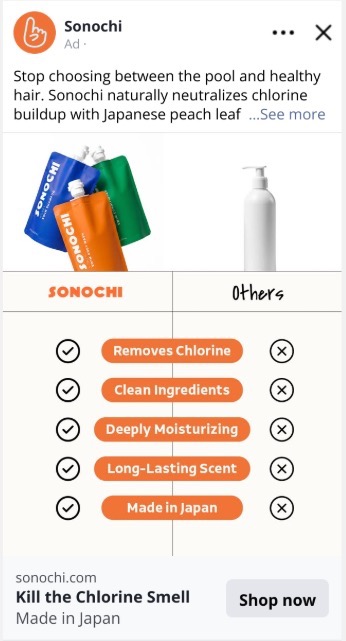skincare compare us vs them ad example skincare compare us vs them ad example