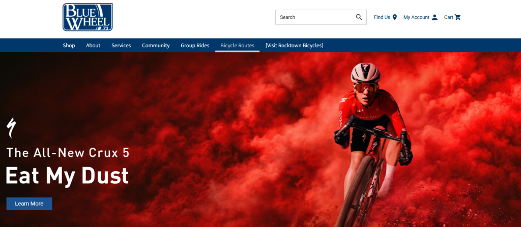 Blue Wheel Media website homepage screenshot