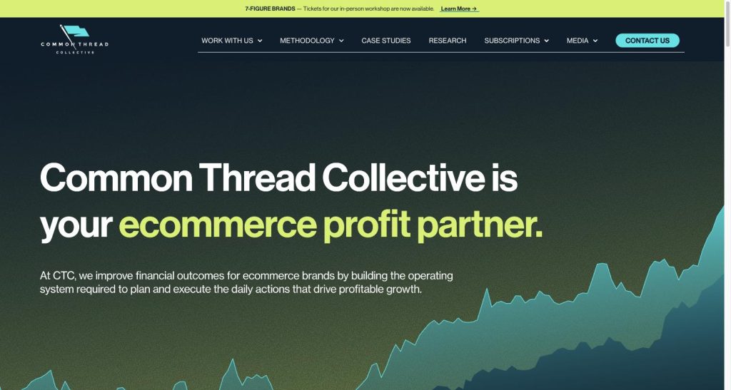 Common Thread Collective homepage — data-driven ecommerce profit partner