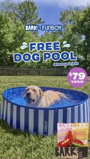 BarkBox Facebook ad example — Toy & Treat Subscription