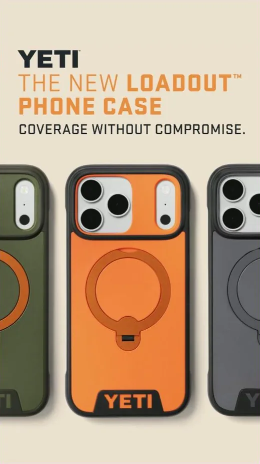 YETI Facebook ad - Loadout phone case product hero