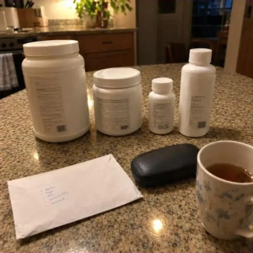 Gut Health On The Shot Facebook ad - unstyled countertop photo