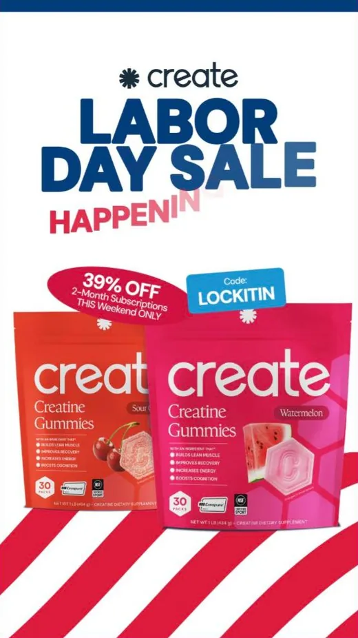 Create Wellness Facebook ad - Labor Day sale with percentage and promo code
