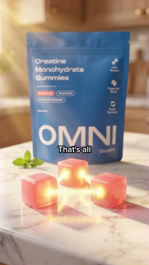 Creatine for Women Facebook ad - creatine gummies styled as wellness