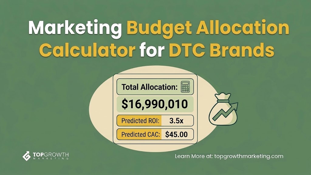 Marketing Budget Allocation Calculator for DTC Brands